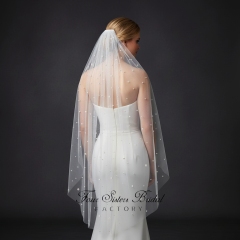 Pearl Tulle Bridal Veil
