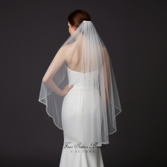 Pearl Trimmed  Bridal Veil