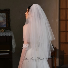 Two-tier Puffy Bridal Veils
