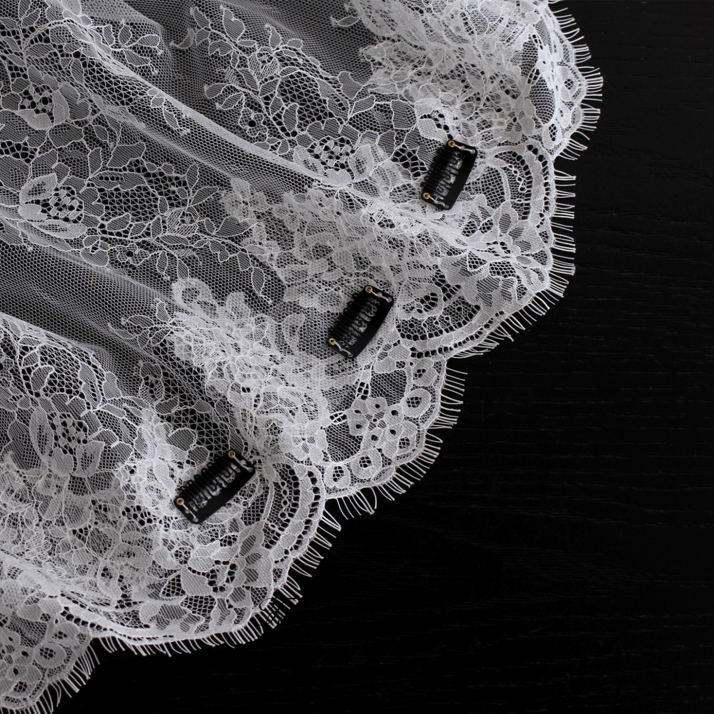 Eyelash Lace Bridal Veils