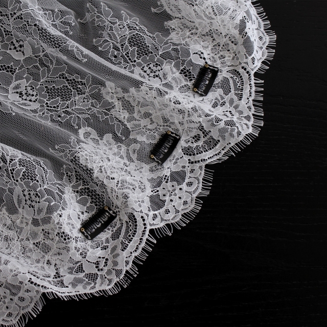Eyelash Lace Bridal Veils