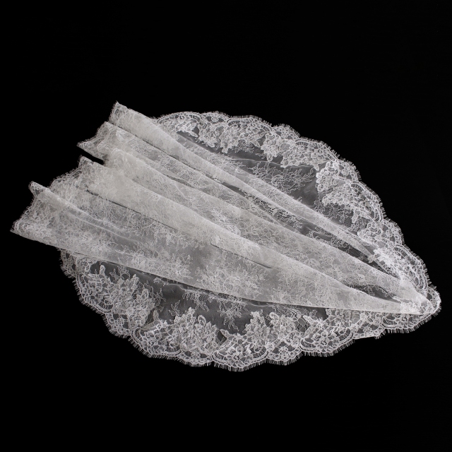 Eyelash Lace Bridal Veils