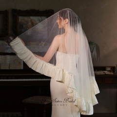 Ribbon Edge Bridal Veils