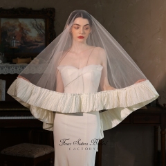 Ribbon Edge Bridal Veils
