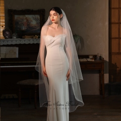 Two-tier Curly Edge Bridal Veils