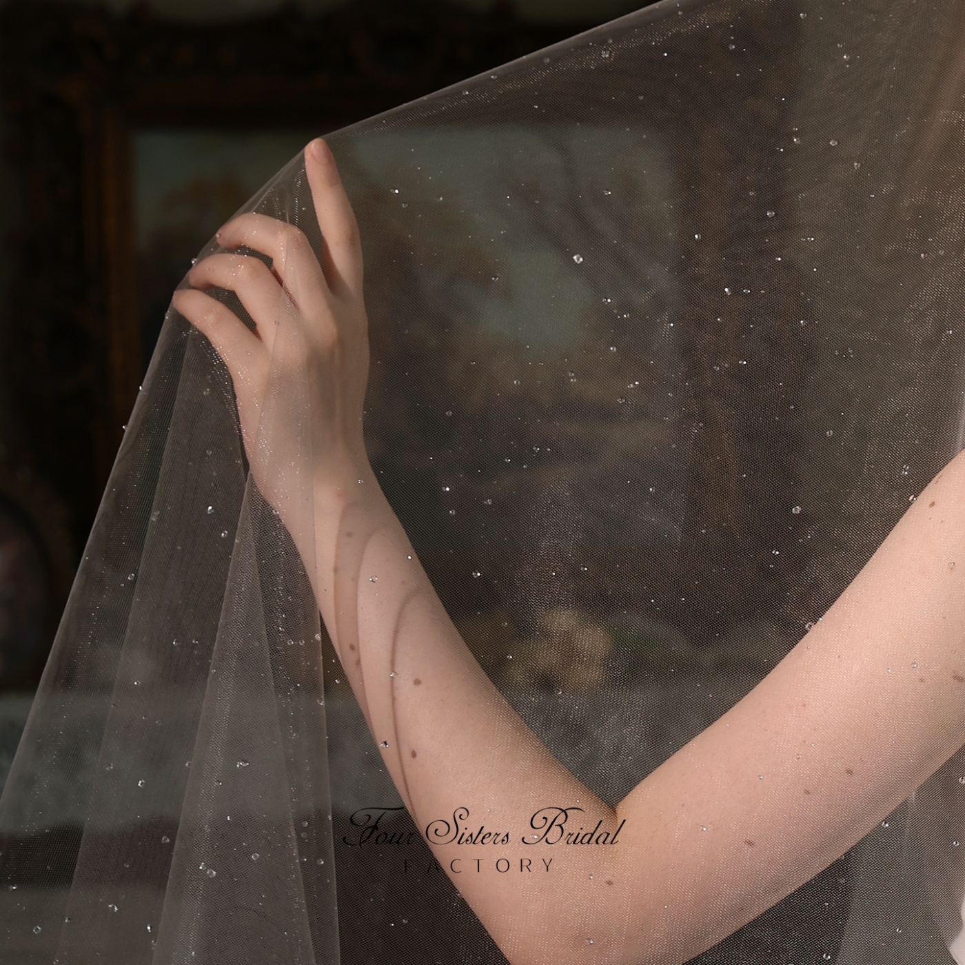 High-Clarity Beading Bridal Veils