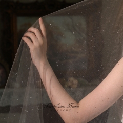 High-Clarity Beading Bridal Veils