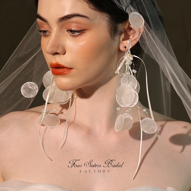 Shell Sequin Bridal Veils