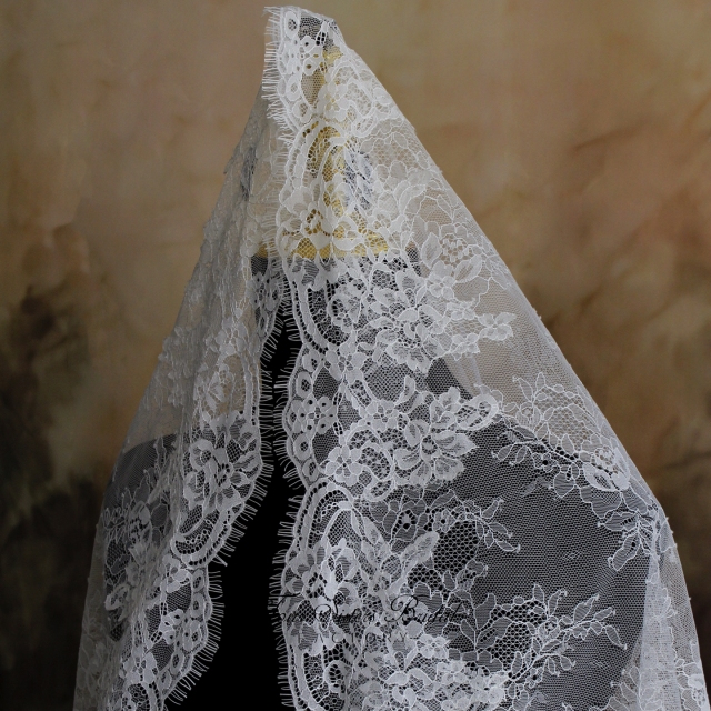 Eyelash Lace Bridal Veils