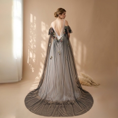 Colorful Lace Embroidered Bridal Shawls