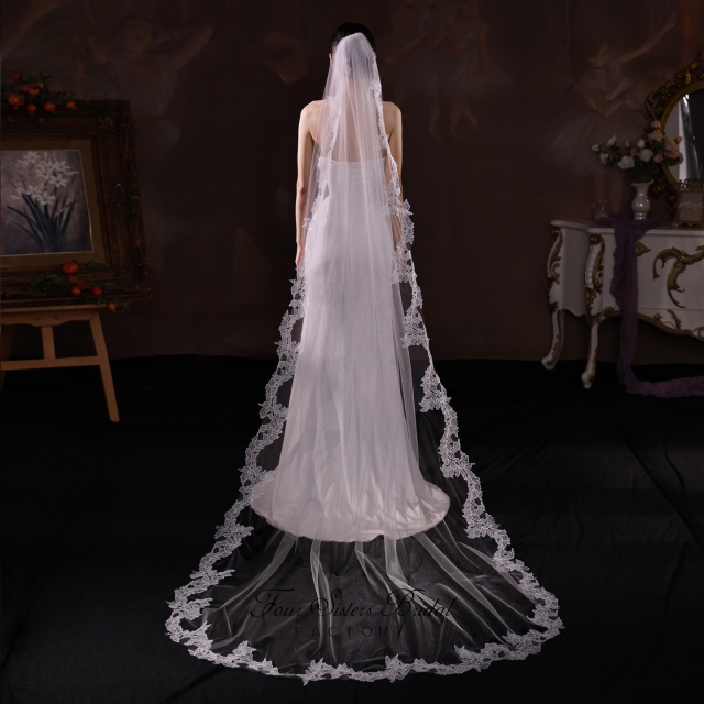 Long Lace Wedding Veils