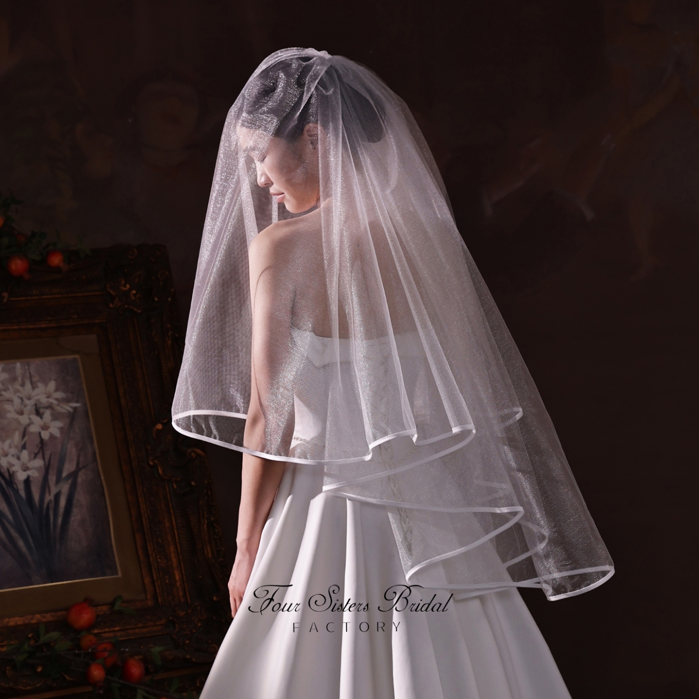 Glitter Tulle Wedding Veils