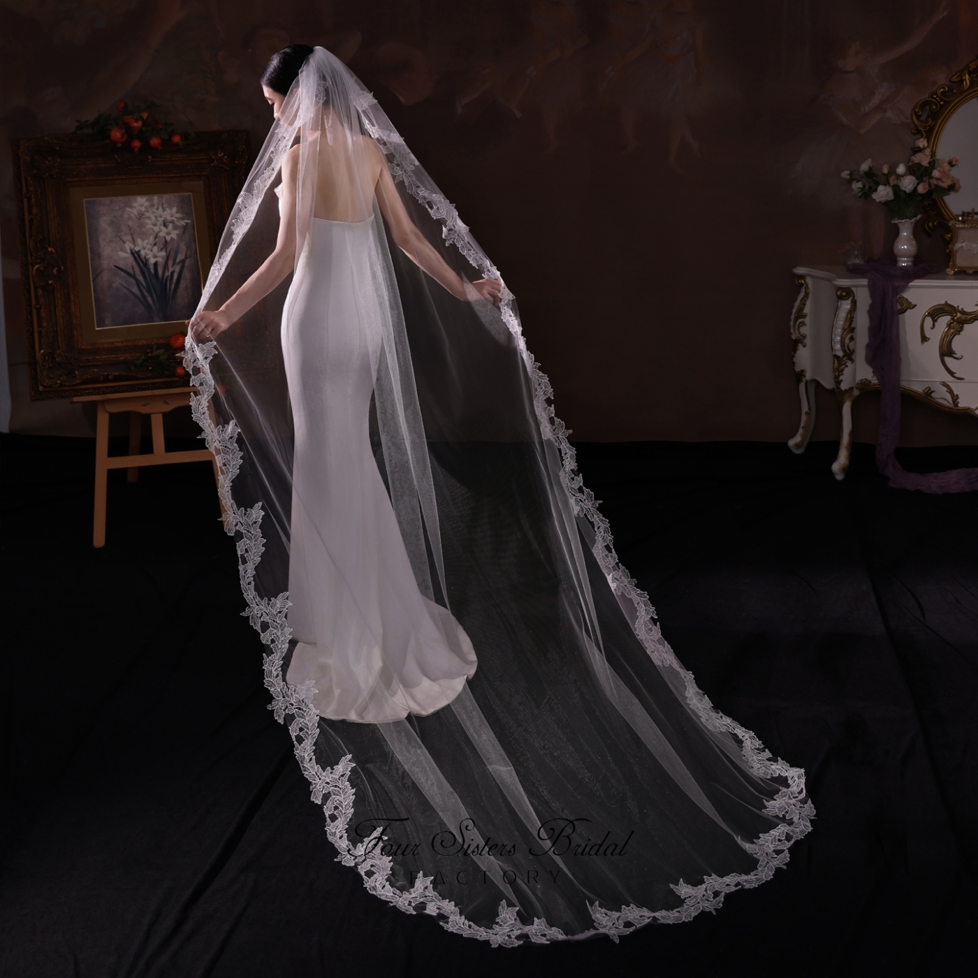 Long Lace Wedding Veils