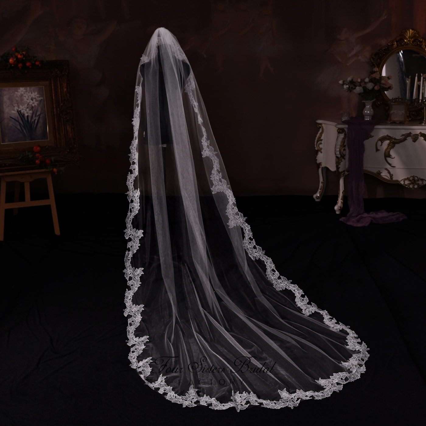 Long Lace Wedding Veils