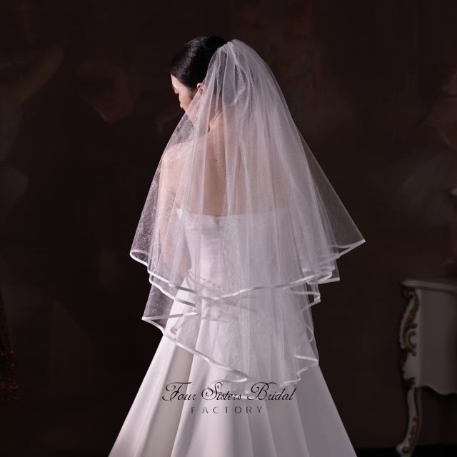 Glitter Tulle Wedding Veils