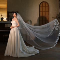 Sophisticated Lace Cathedral  Bridal Veils