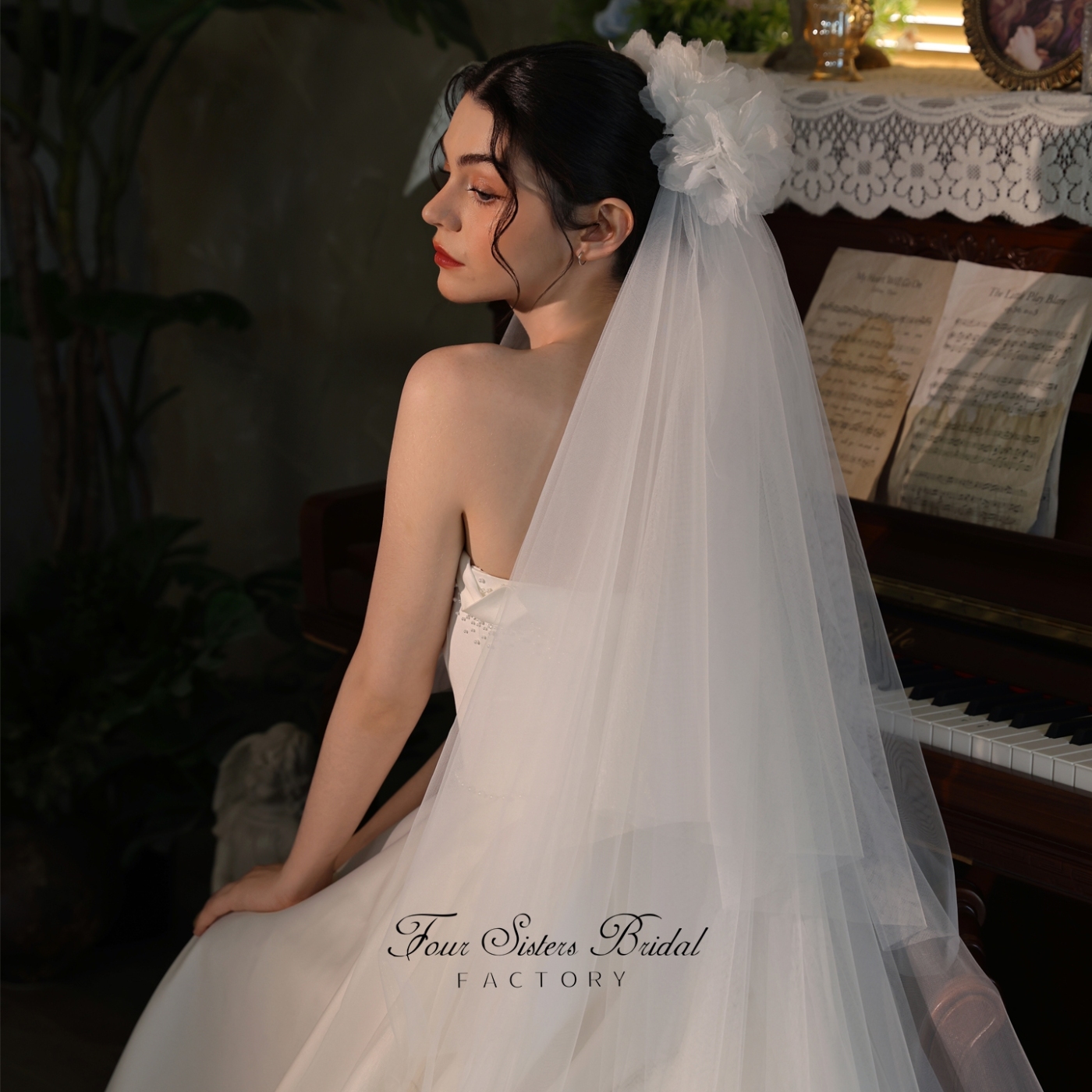 Ethereal Floral Bridal Veils