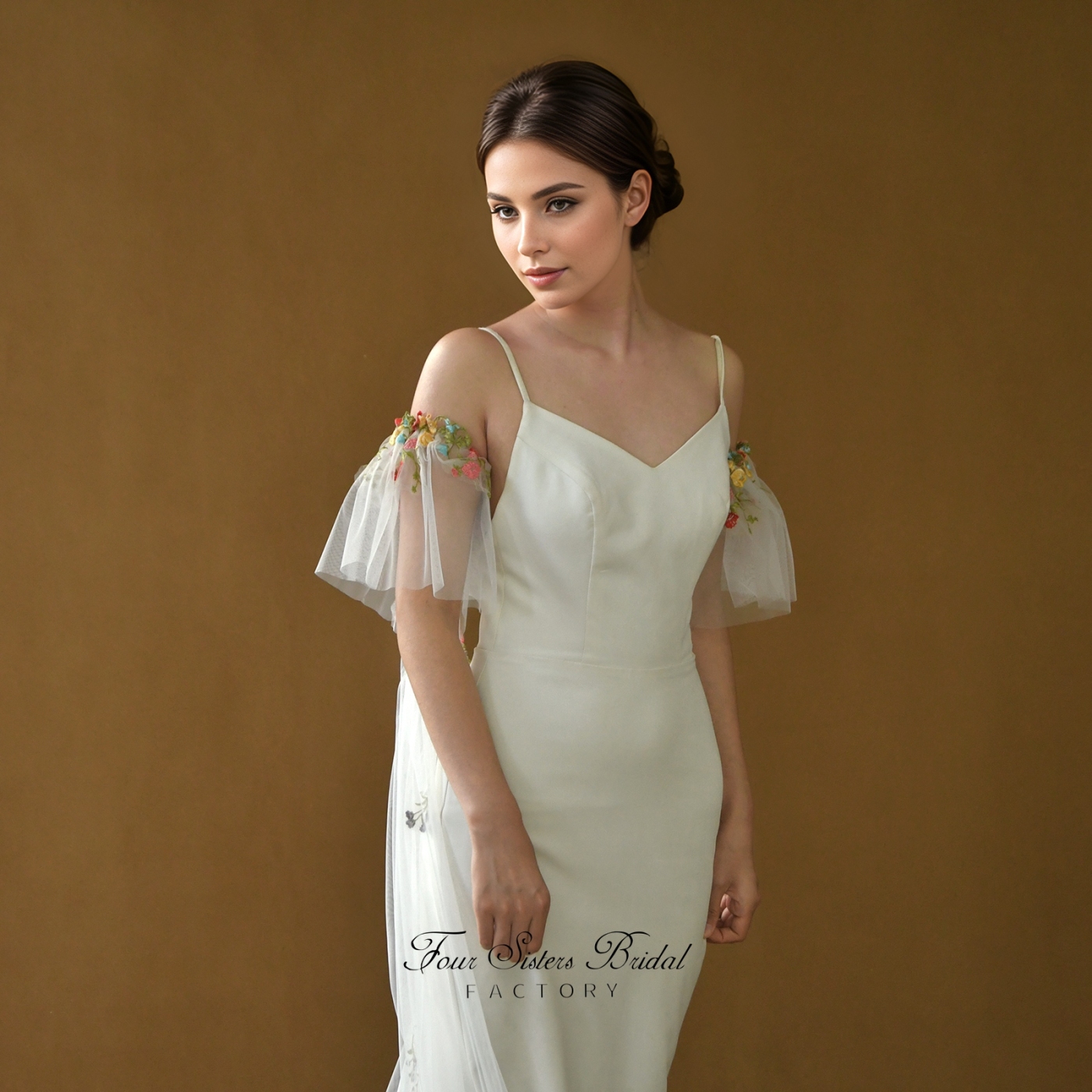Colorful Lace Embroidered Bridal Shawls