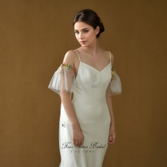 Colorful Lace Embroidered Bridal Shawls