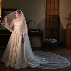 Two-tier Lace Cathedral  Bridal Veils