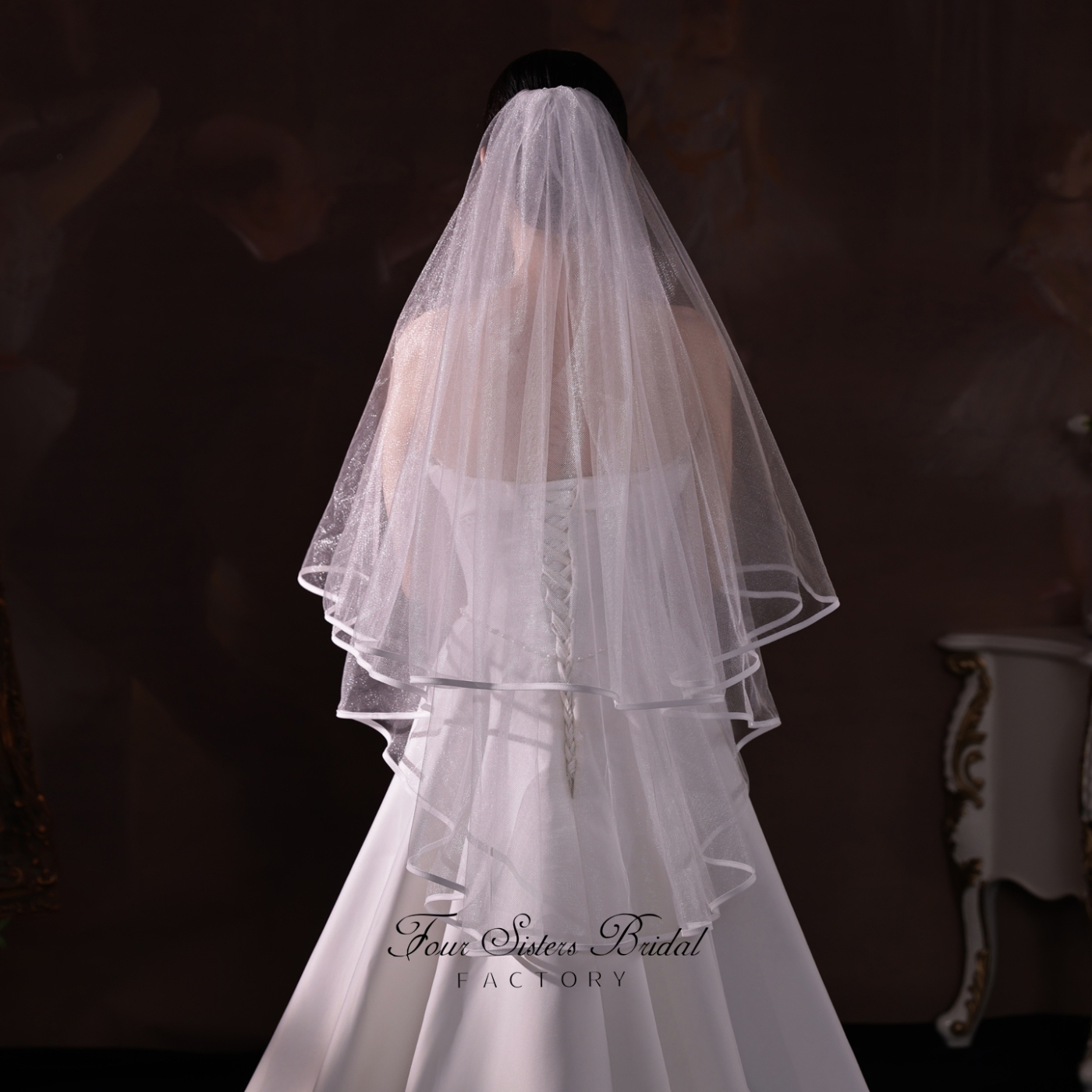Glitter Tulle Wedding Veils