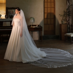 Sophisticated Lace Cathedral  Bridal Veils