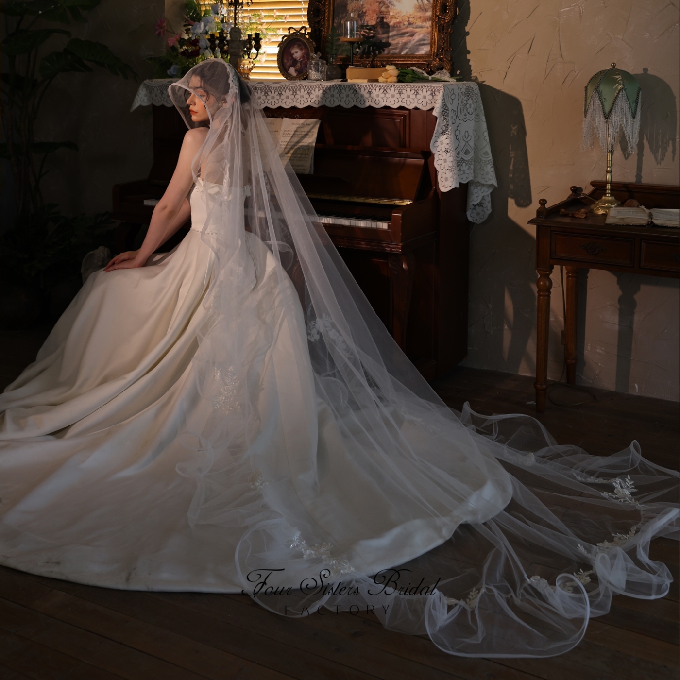 Long Lace Bridal Veils