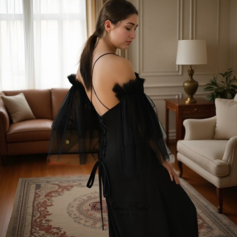 Detachable Puffy Tulle Bridal Sleeves