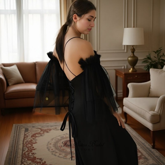 Detachable Puffy Tulle Bridal Sleeves