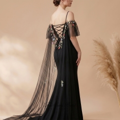 Colorful Lace Embroidered Bridal Shawls
