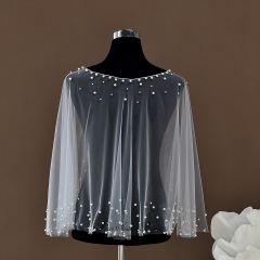 Elegant Pearl Bridal Capes