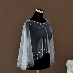 Elegant Pearl Bridal Capes