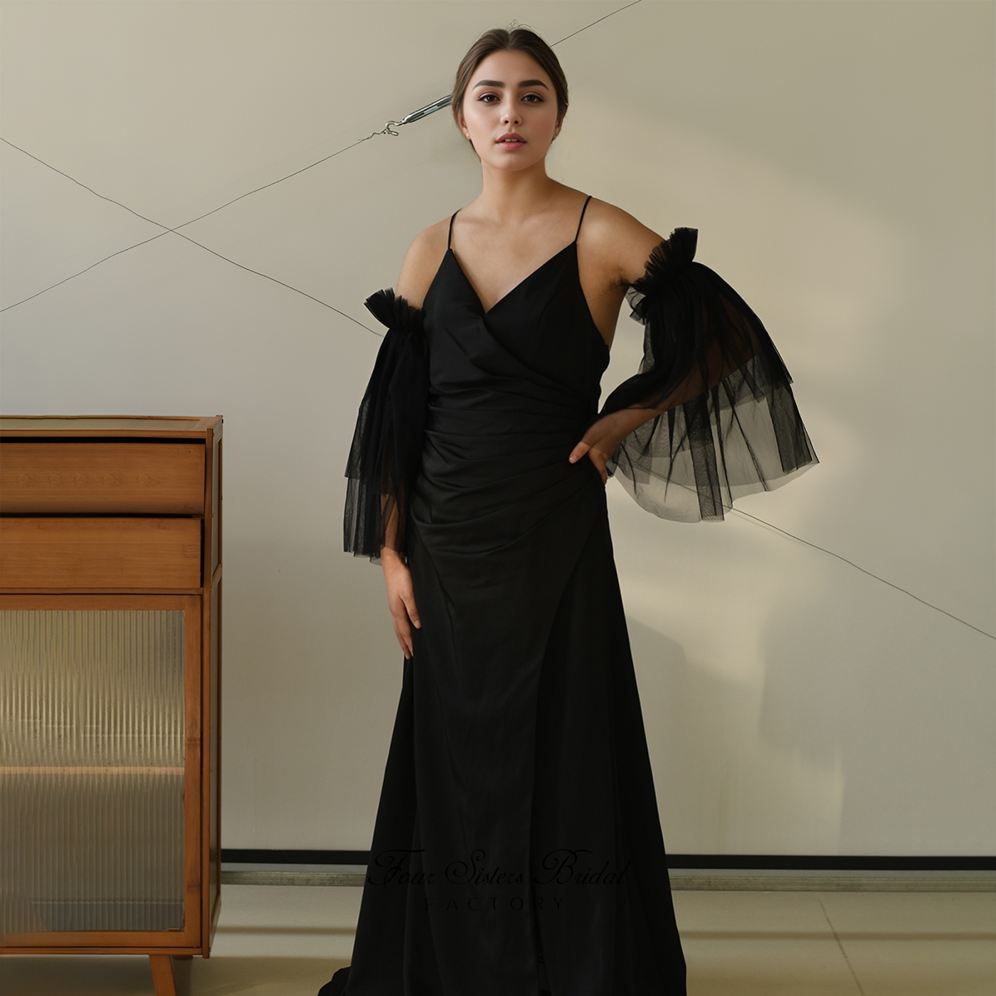 Detachable Puffy Tulle Bridal Sleeves