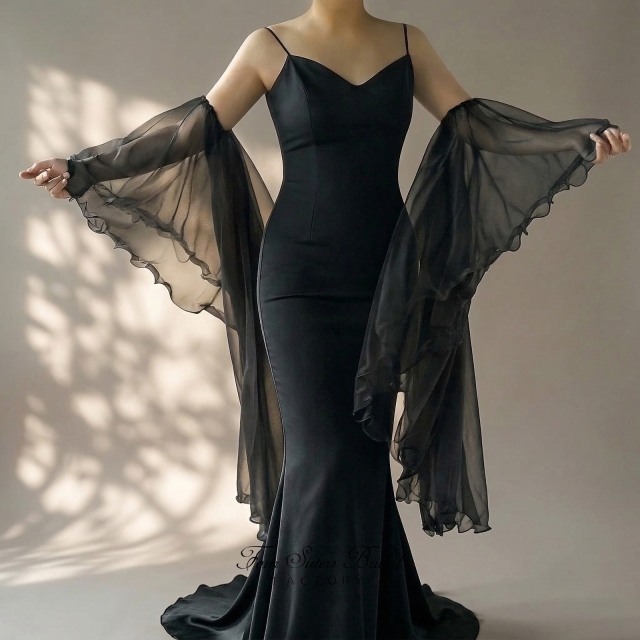 Detachable Ruffled Edge Bridal Sleeves