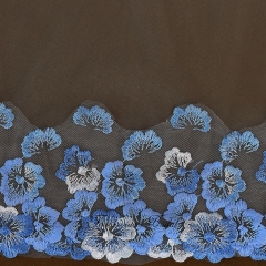Long Elegant Light Blue Veils
