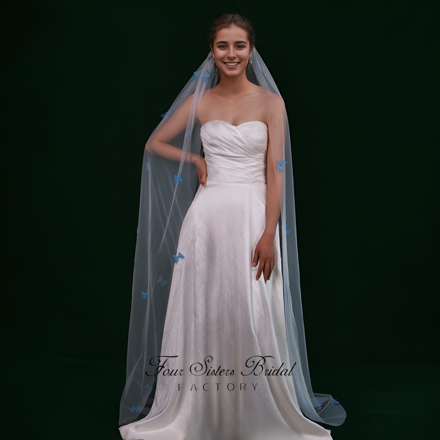 Long Elegant Colorful New  Veils