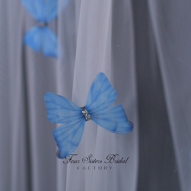 Long Elegant Colorful New  Veils