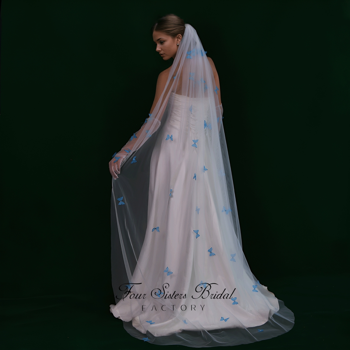 Long Elegant Colorful New  Veils