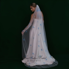 Long Elegant Colorful New  Veils