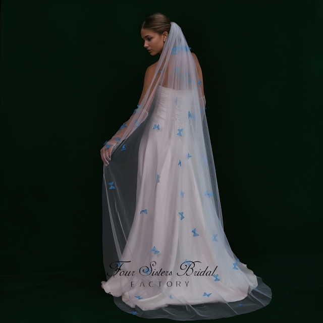Long Elegant Colorful New  Veils