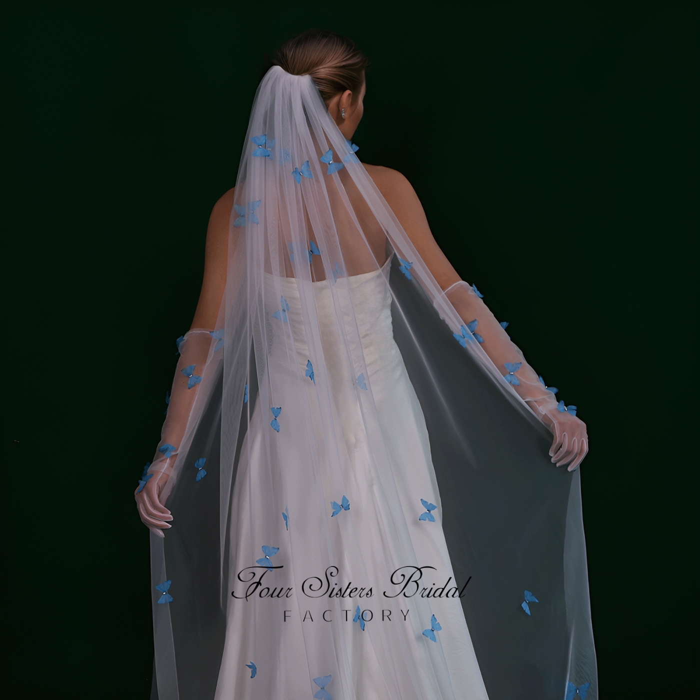 Long Elegant Colorful New  Veils
