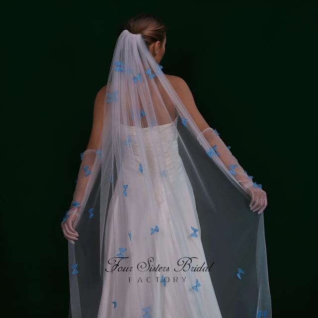 Long Elegant Colorful New  Veils