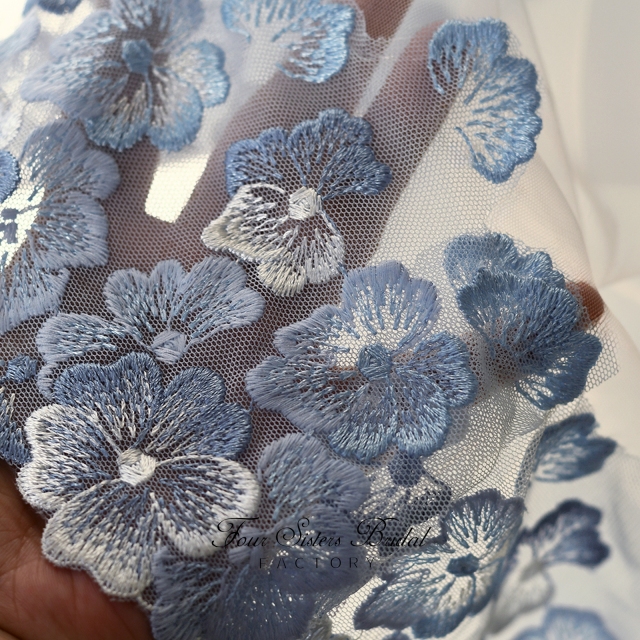 Elegant Light Blue Veils