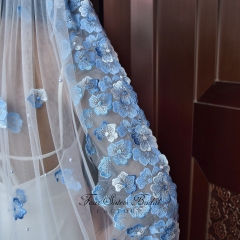 Elegant Light Blue Veils