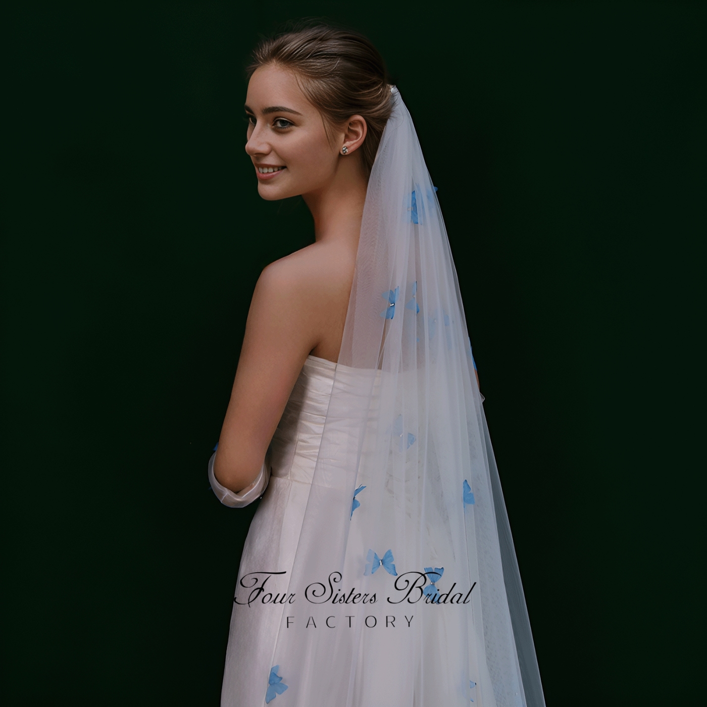 Long Elegant Colorful New  Veils