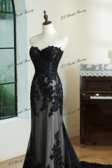 Beading Lace Appliqué Mermaid Wedding Gown