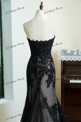 Beading Lace Appliqué Mermaid Wedding Gown