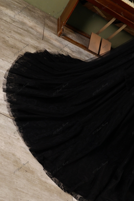 Detached Straps Beading Tulle Ball Gown