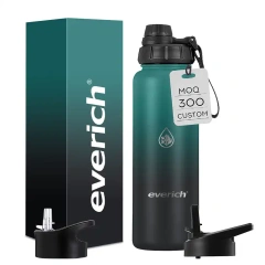 Hot Selling BPA Free 18oz 22oz 32oz 40oz Stainless Steel Sport Water Bottle with Straw Lid for Gym