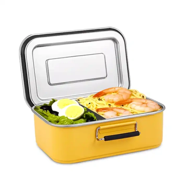 ODM Design Wholesale Easy Clean Stainless Steel Leak Proof Bento Box for Kids and Adults
